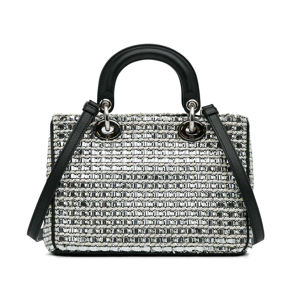 Dior Small Tweed Patch Diorissimo Tote (SHG-HovcIt)