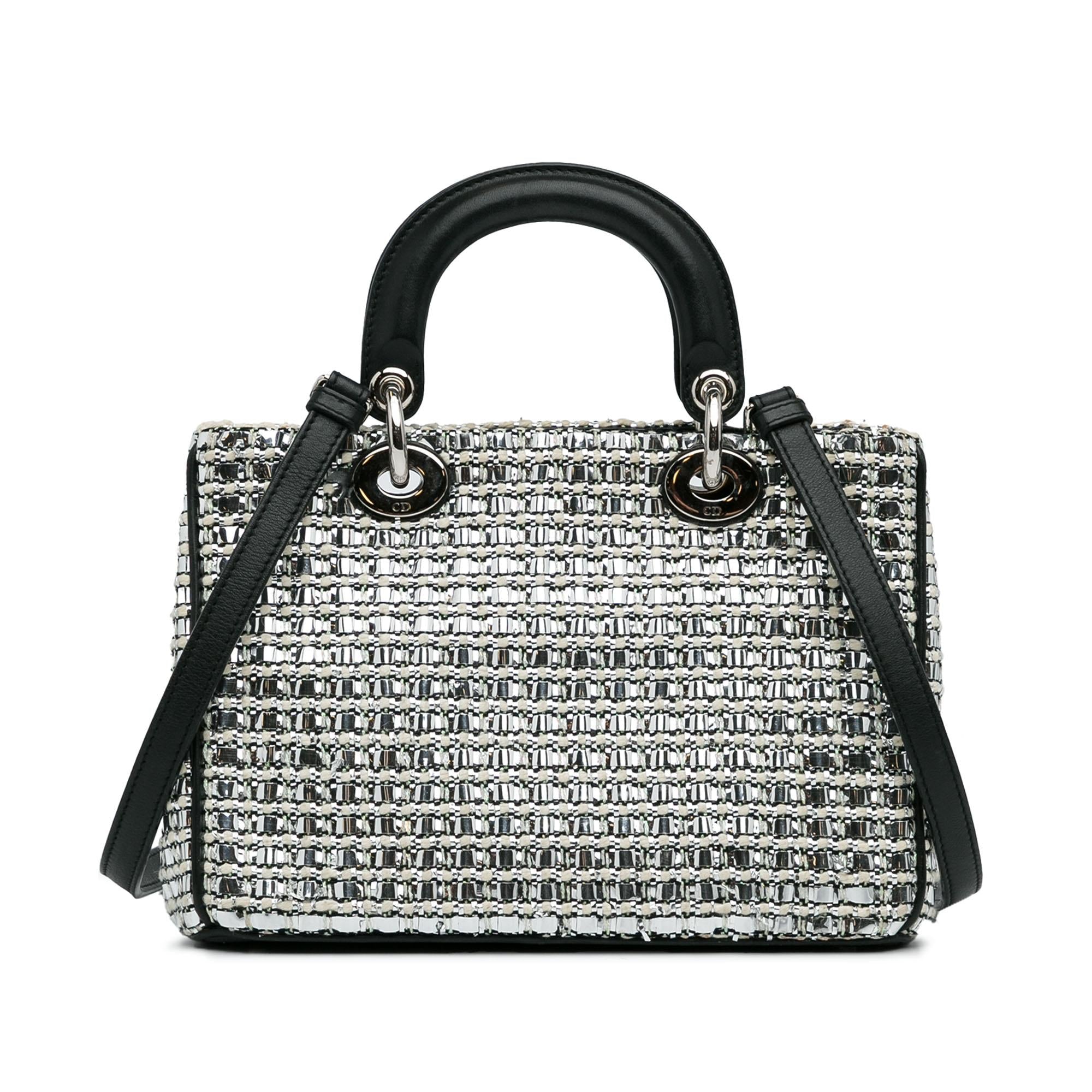 Dior Small Tweed Patch Diorissimo Tote (SHG-hqcpJo)