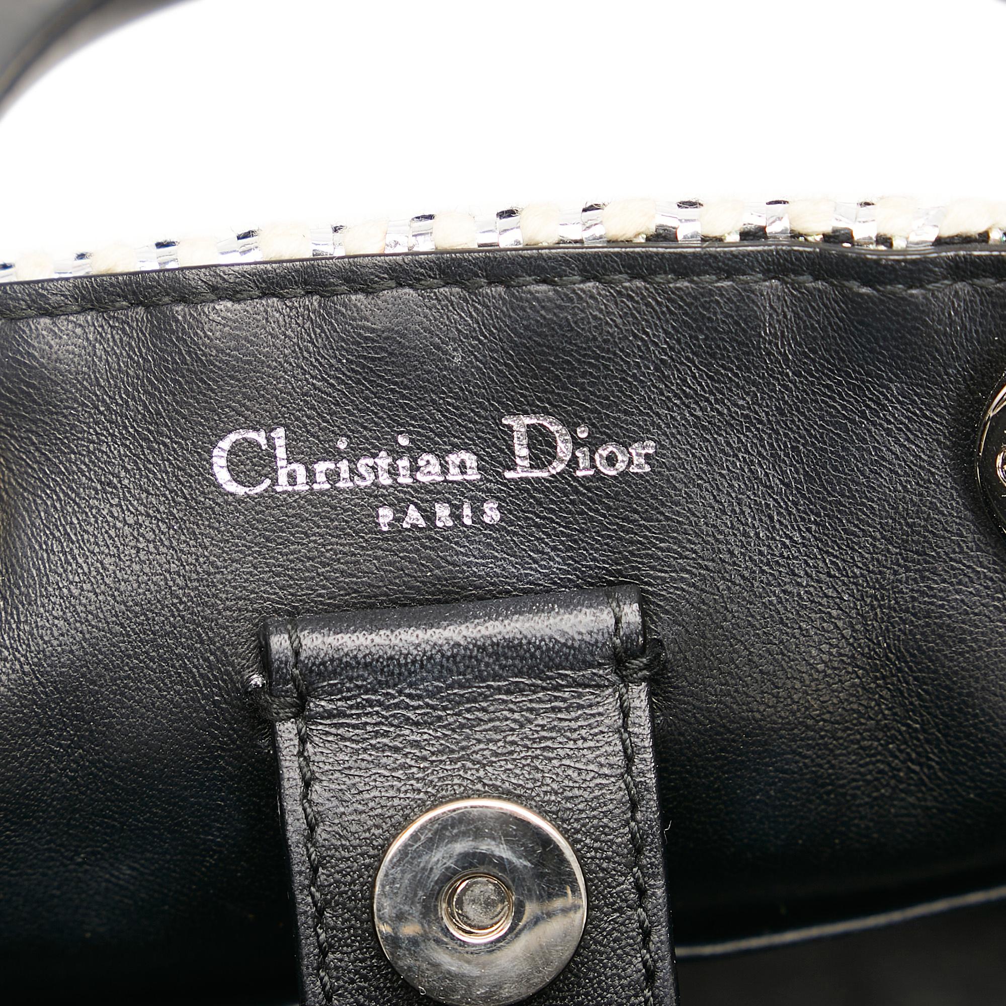 Dior Small Tweed Patch Diorissimo Tote