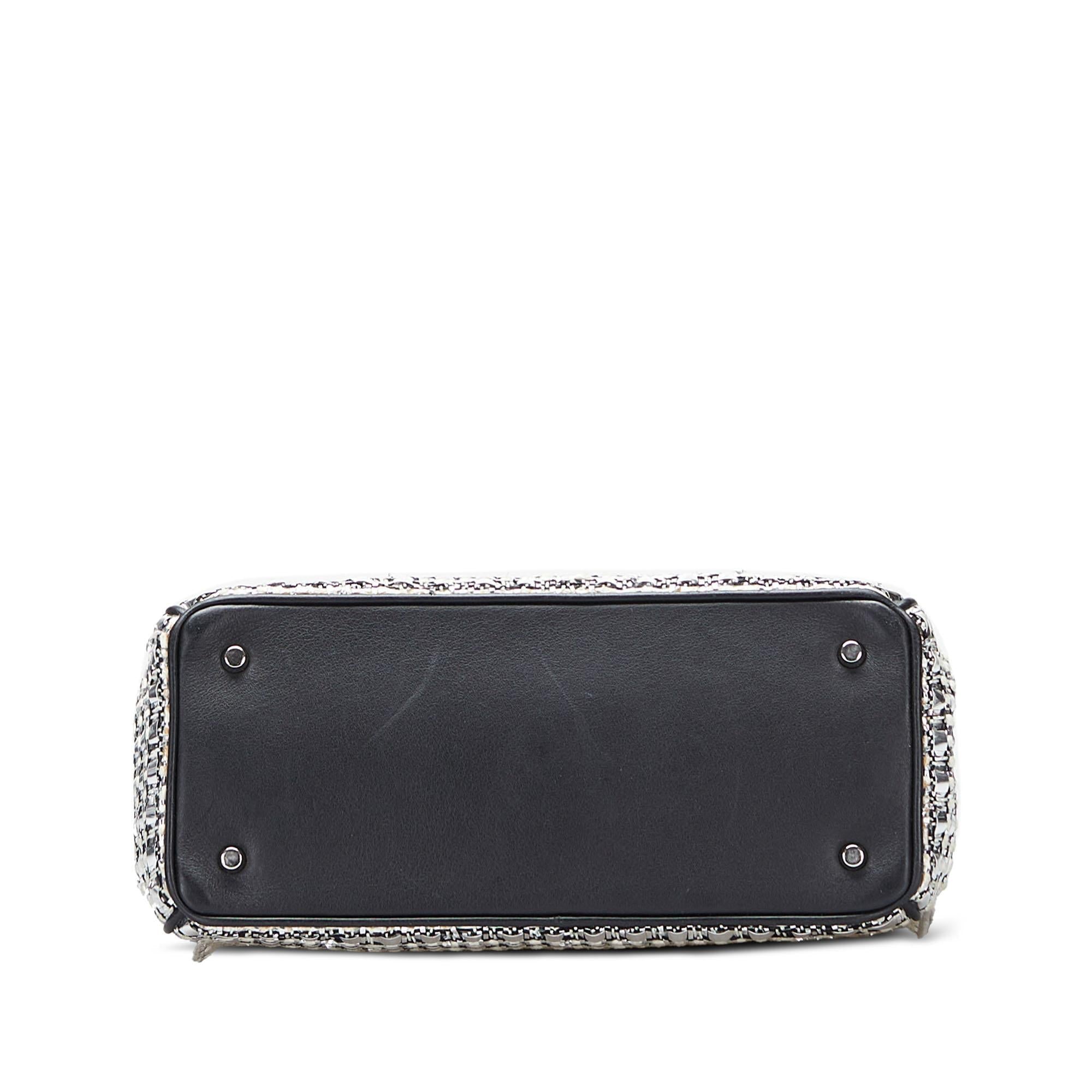 Dior Small Tweed Patch Diorissimo Tote