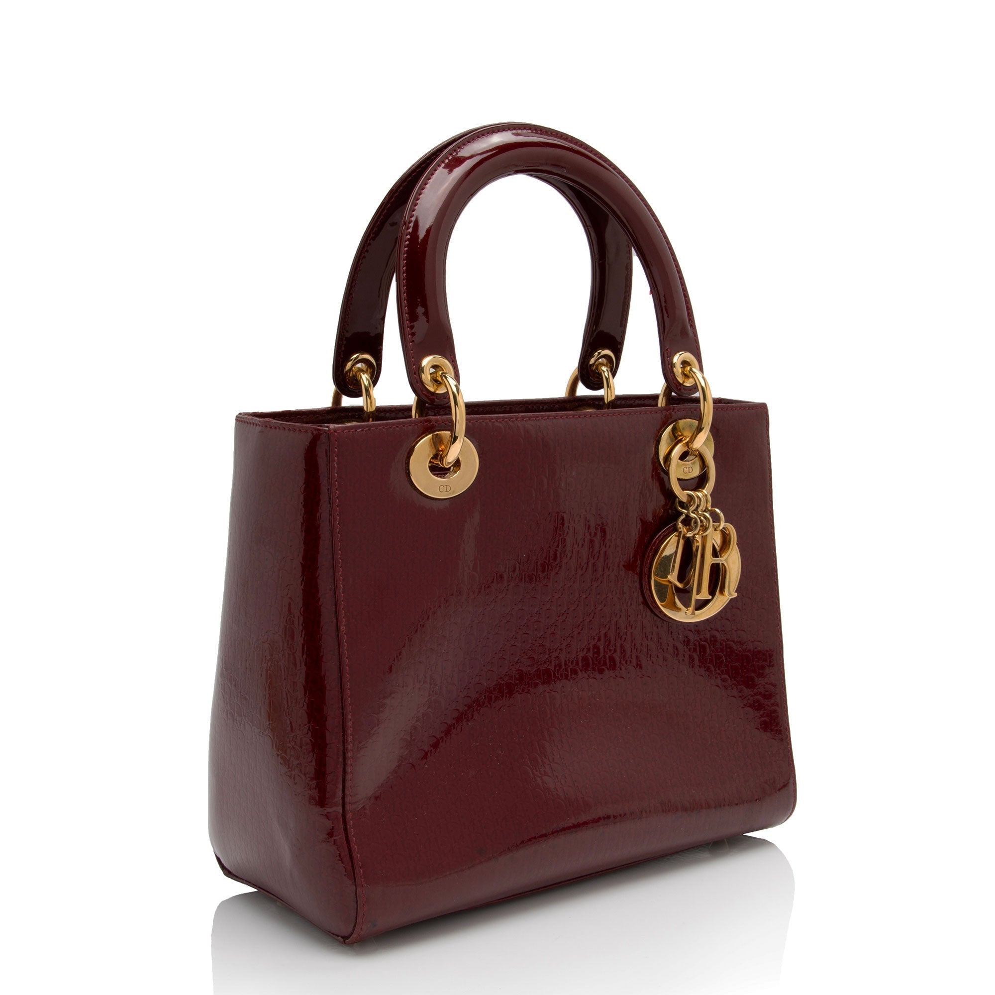 Dior Vintage Micro Diorissimo 1:1 Rep Leather Lady Dior Small Tote (SHF-RTBS3t)