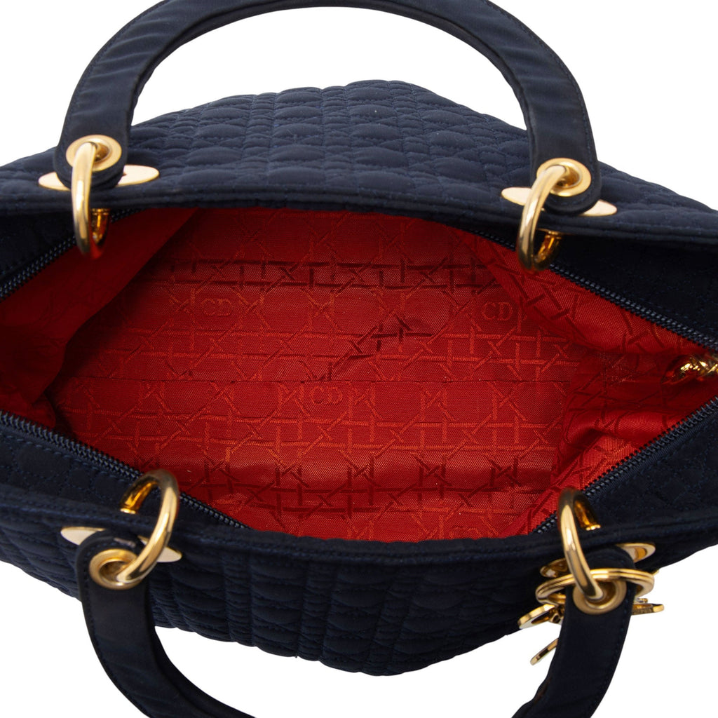 Dior Vintage Nylon Lady Dior Large Tote