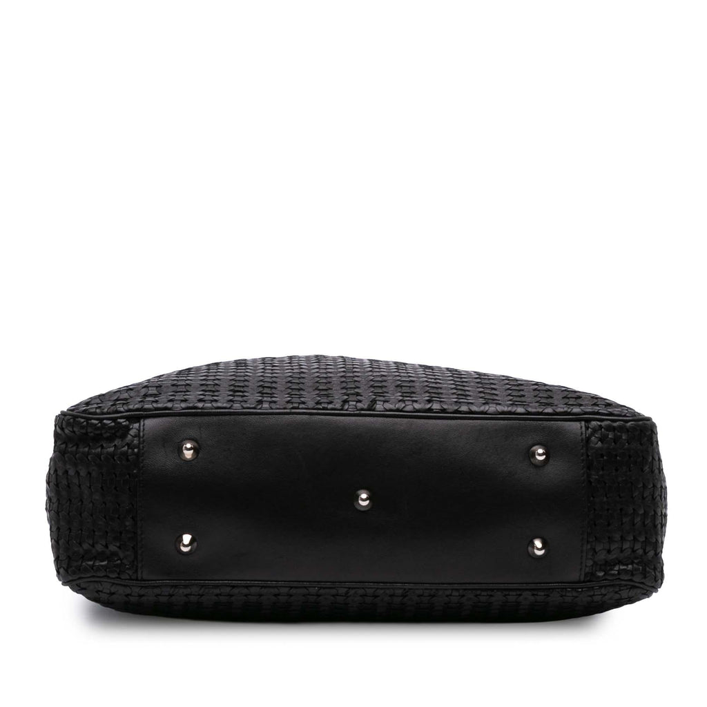 Dior Woven Lambskin Lady Dior Soft Shopping Tote