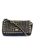 Leather Gold Studded Shoulder Bag
