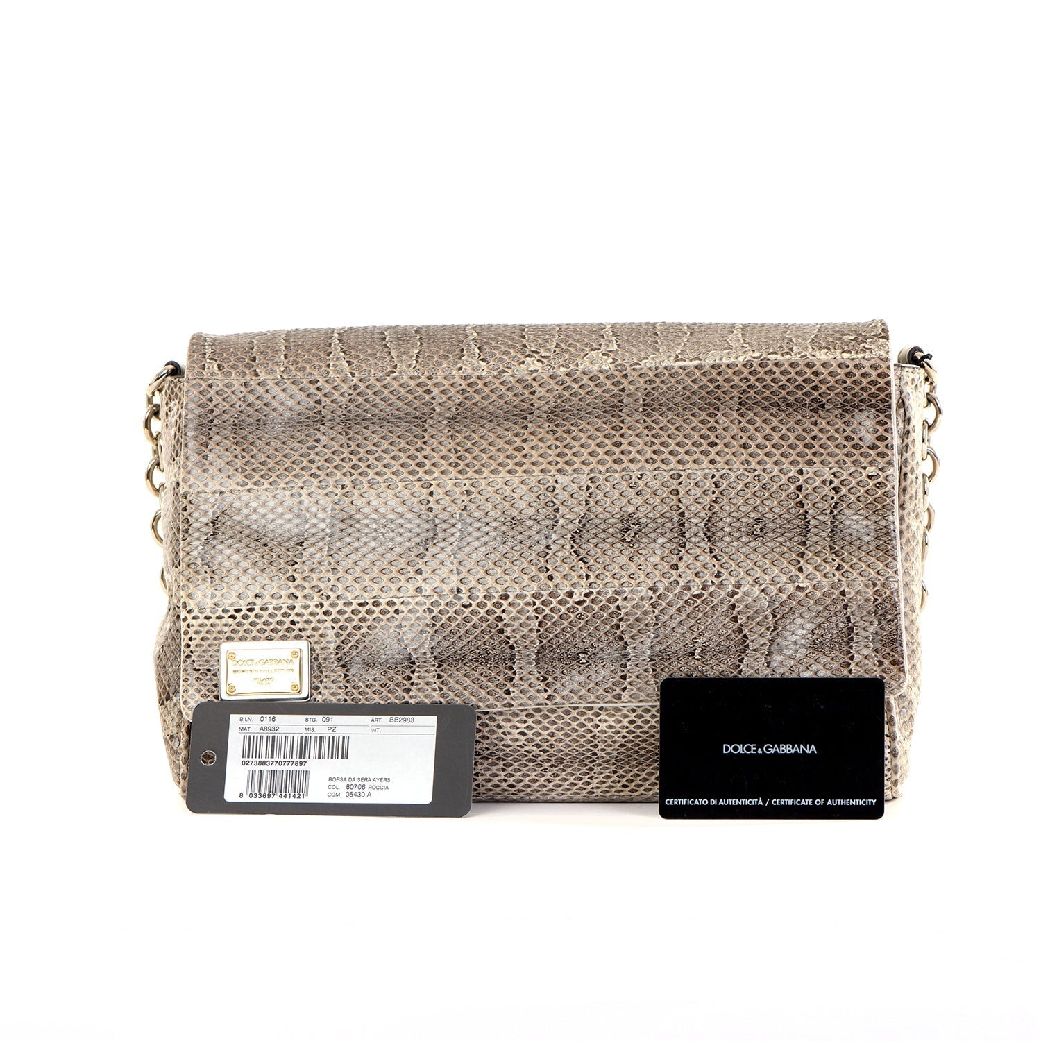Miss Martini Snakeskin Shoulder Bag