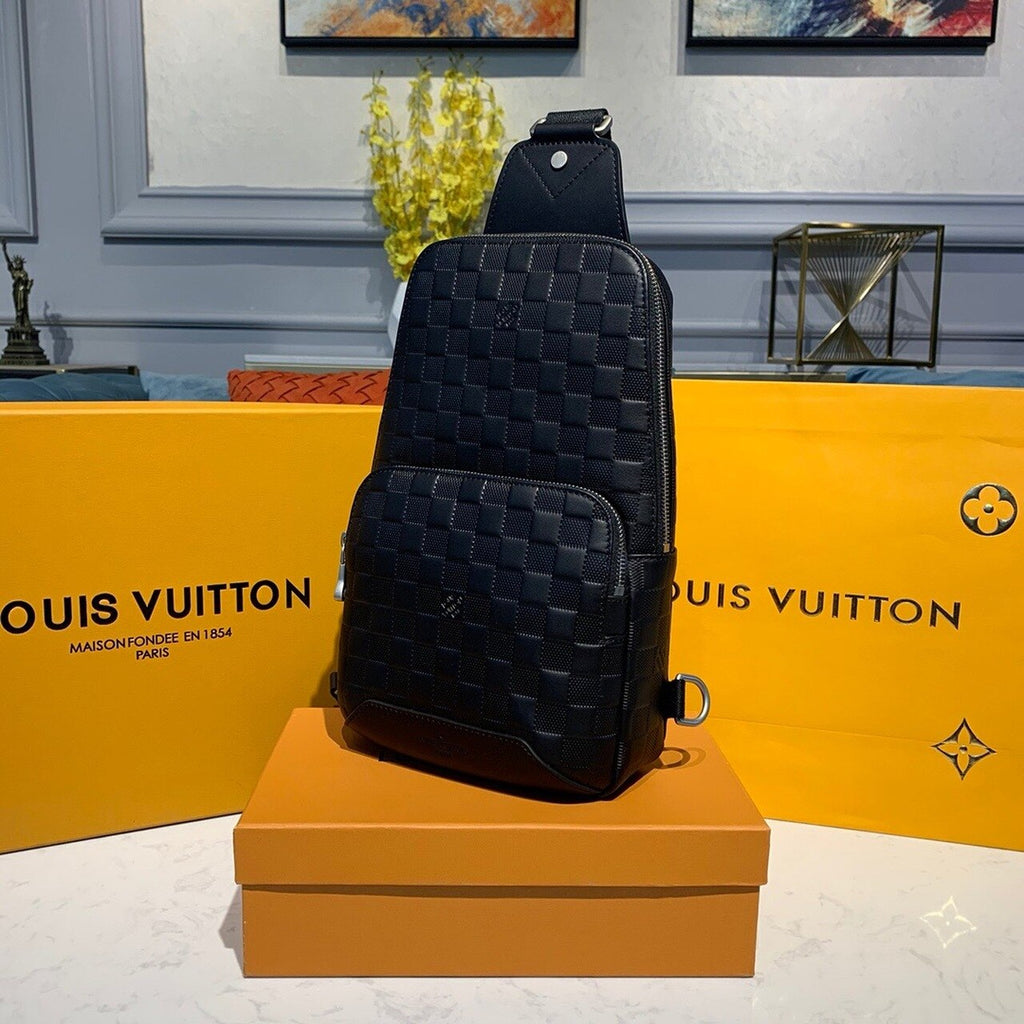 Louis Vuitton Avenue Sling Bag Damier Inni Black For Men, Bags, Crossbody Bags 12in/31cm N41720