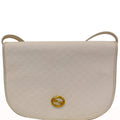 GUCCI Supreme White Flap Crossbody Bag