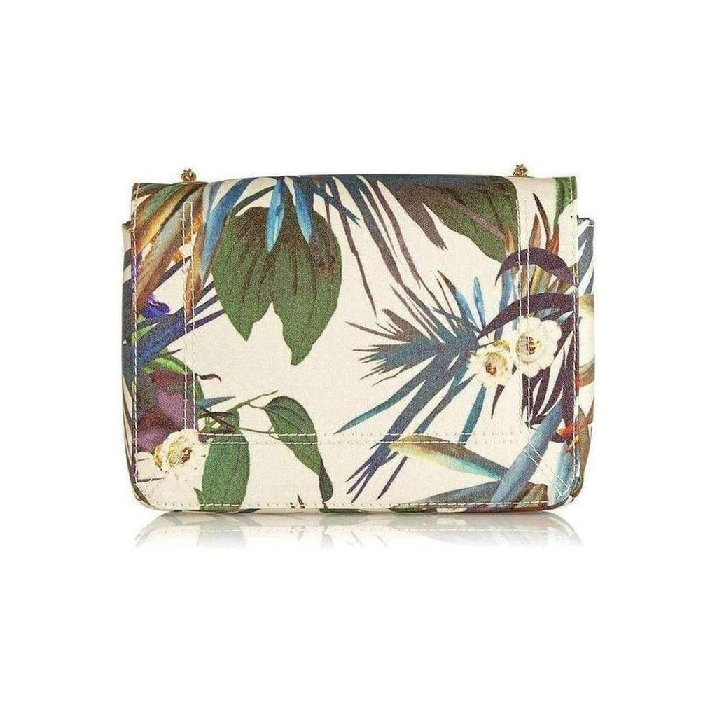 Eliot Printed Brushed-Satin And Suede Shoulder Bag