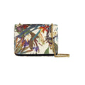 Eliot Printed Brushed-Satin And Suede Shoulder Bag