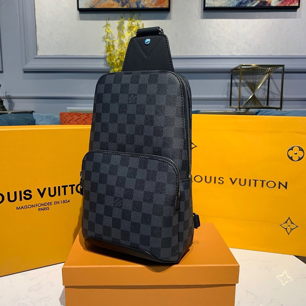 Louis Vuitton Avenue Sling Bag Damier Graphite Canvas For Men, Bags, Shoulder And Crossbody Bags 12.2in/31cm Louis Vuitton N41719