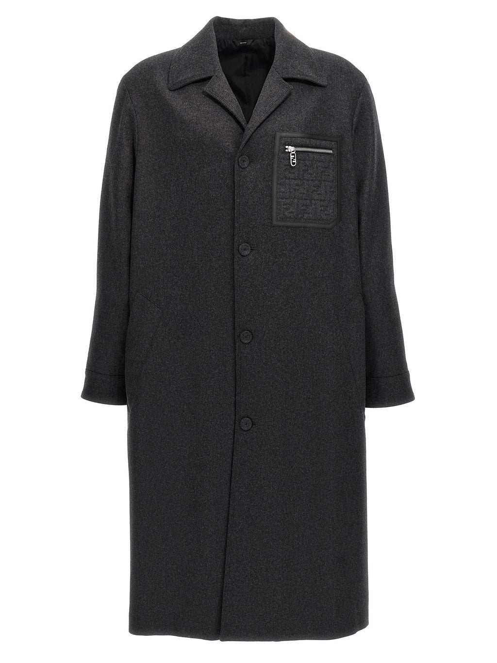 Fendi Men's Single-Breasted Cashmere Coat