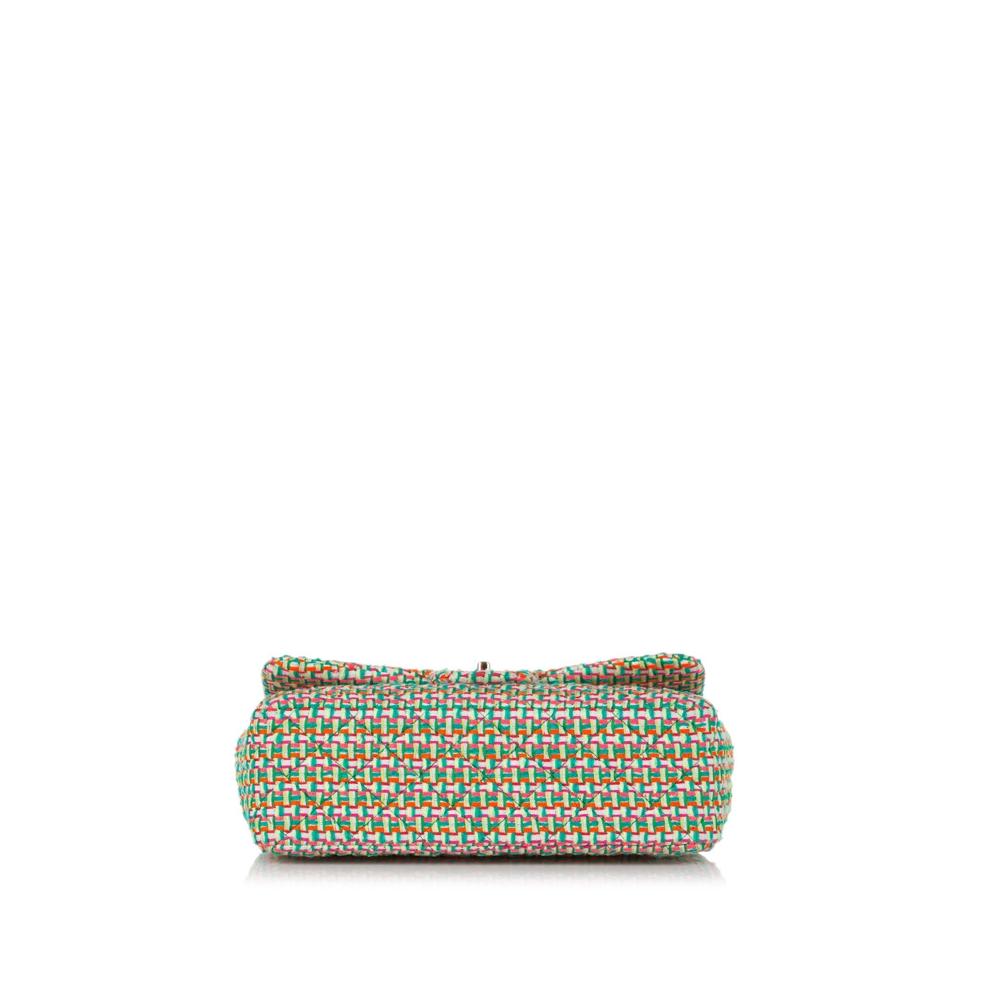 Chanel Classic Double Flap Medium Multicolor Tweed Gold