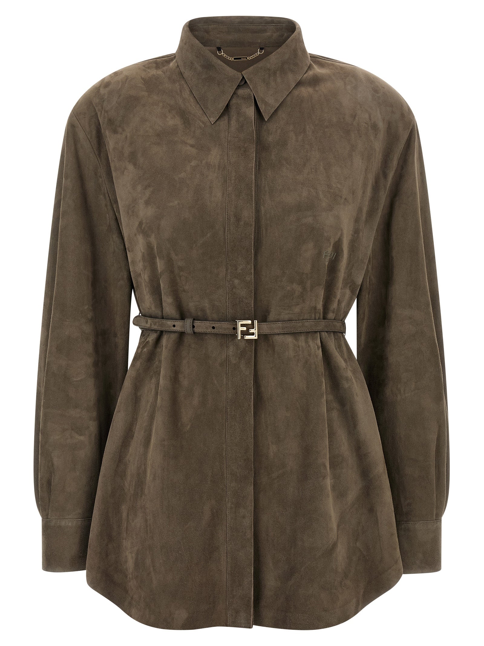 Fendi Women's Suede Shirt