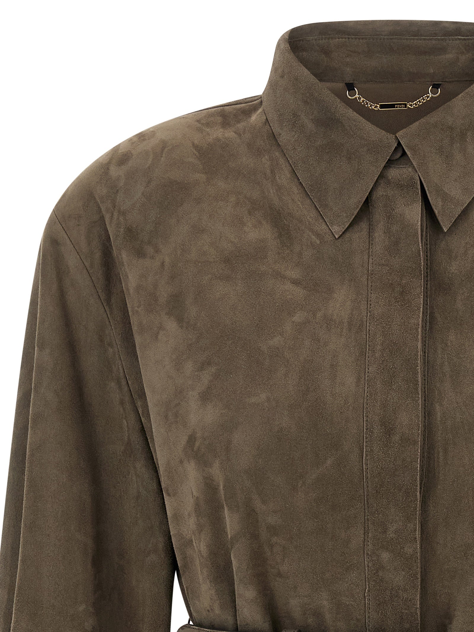 Fendi Women's Suede Shirt
