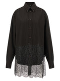 Fendi Men's Wool And Lace Shirt