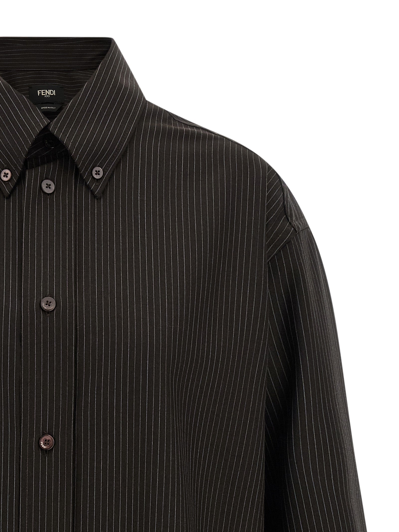 Fendi Men's Wool And Lace Shirt