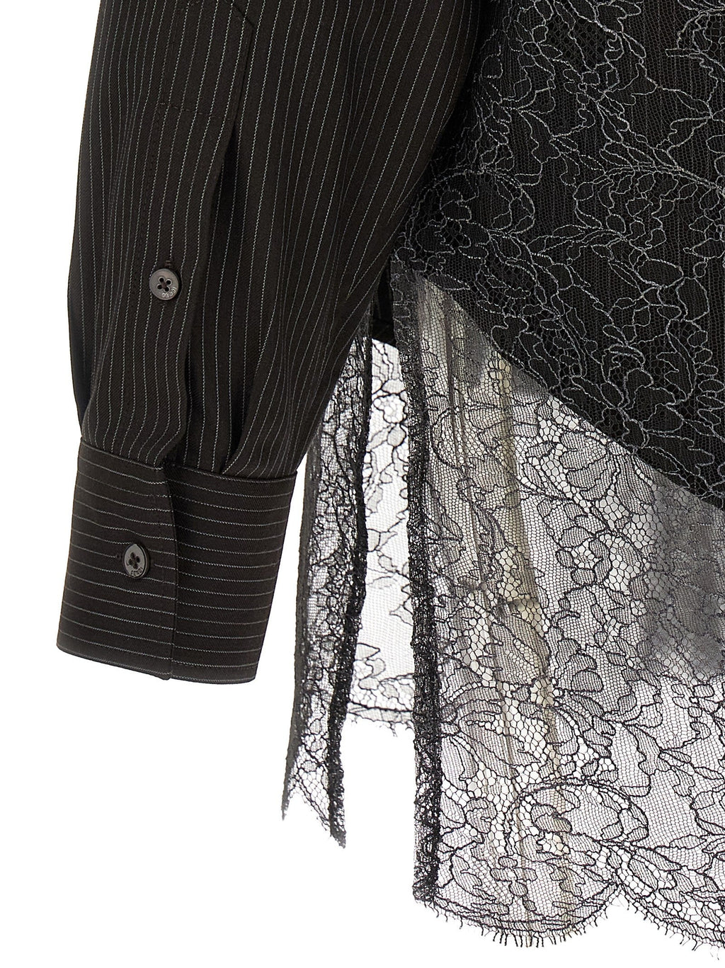 Fendi Men's Wool And Lace Shirt