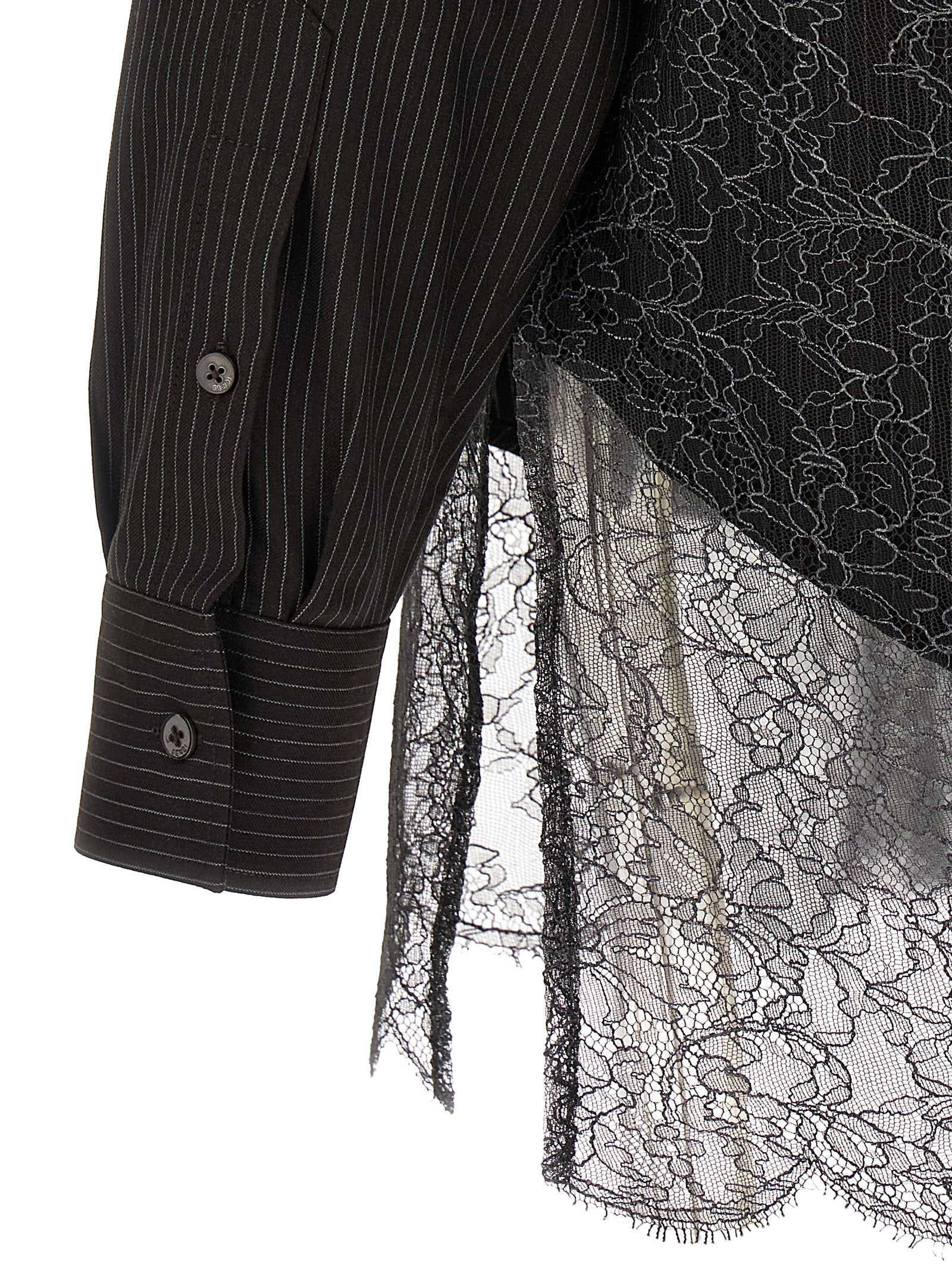 Fendi Men's Wool And Lace Shirt