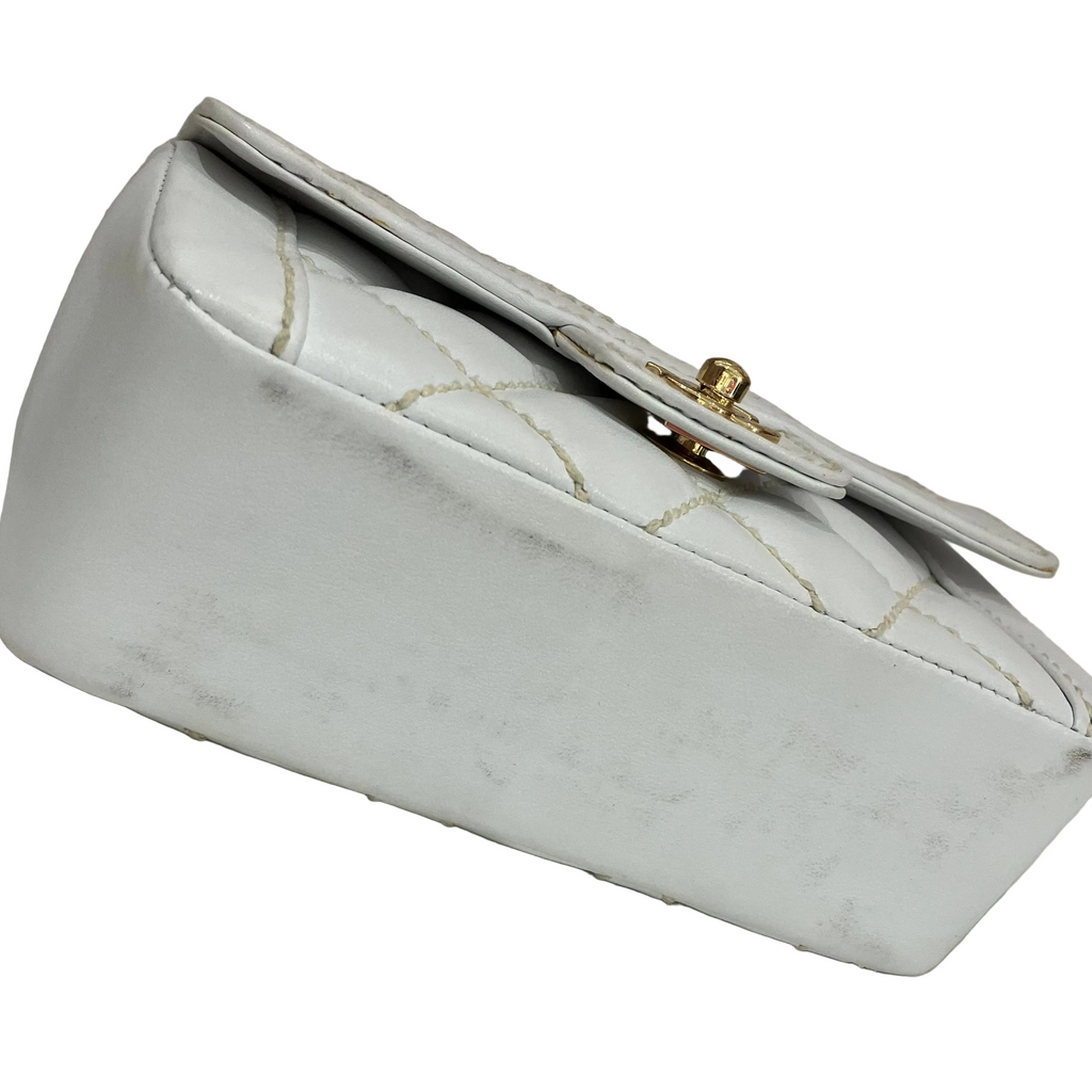 Chanel 2004-2005 * Wild Stitch Handbag White Calfskin