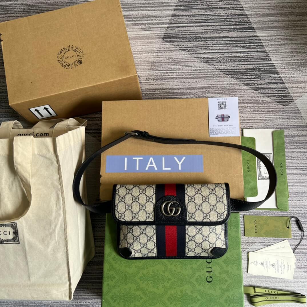 Gucci Chest Bag black meo  shoulder crossbody bag 674081 free shipping