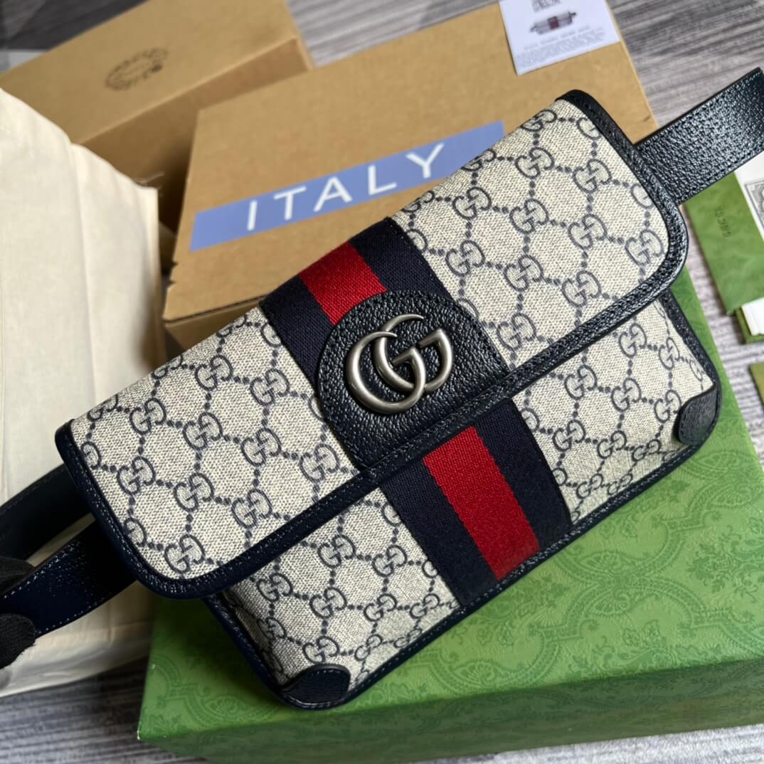Gucci Chest Bag black meo  shoulder crossbody bag 674081 free shipping