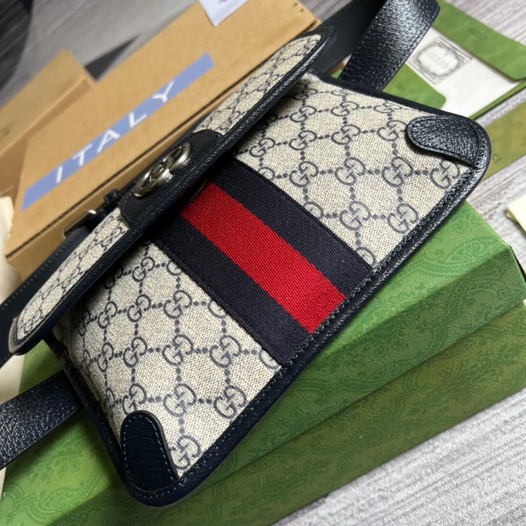 Gucci Chest Bag black meo  shoulder crossbody bag 674081 free shipping