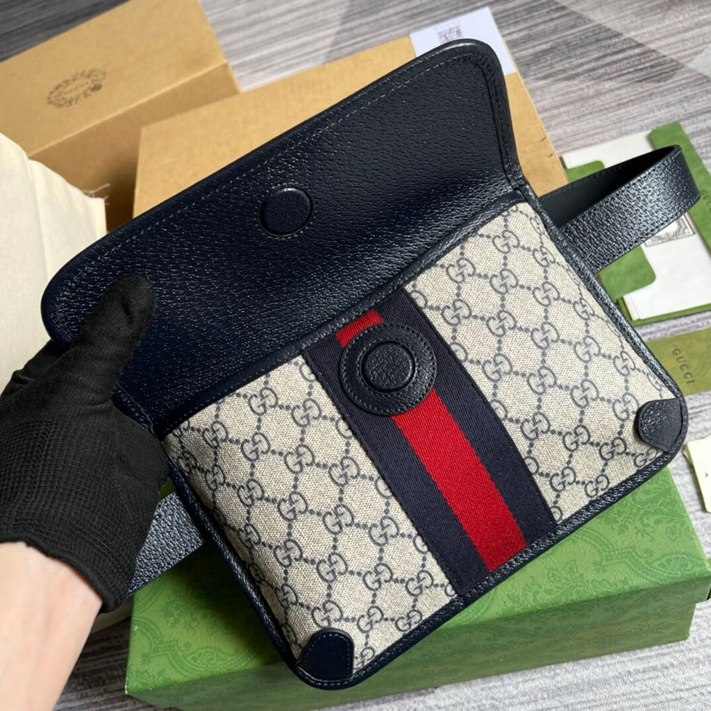 Gucci Chest Bag black meo  shoulder crossbody bag 674081 free shipping