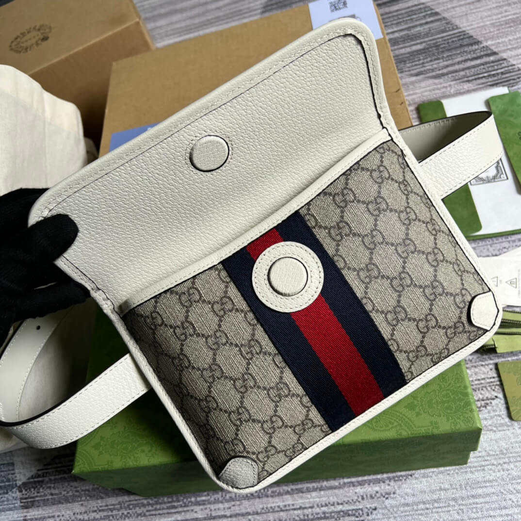 Gucci Chest Bag white meo  shoulder crossbody bag 674081