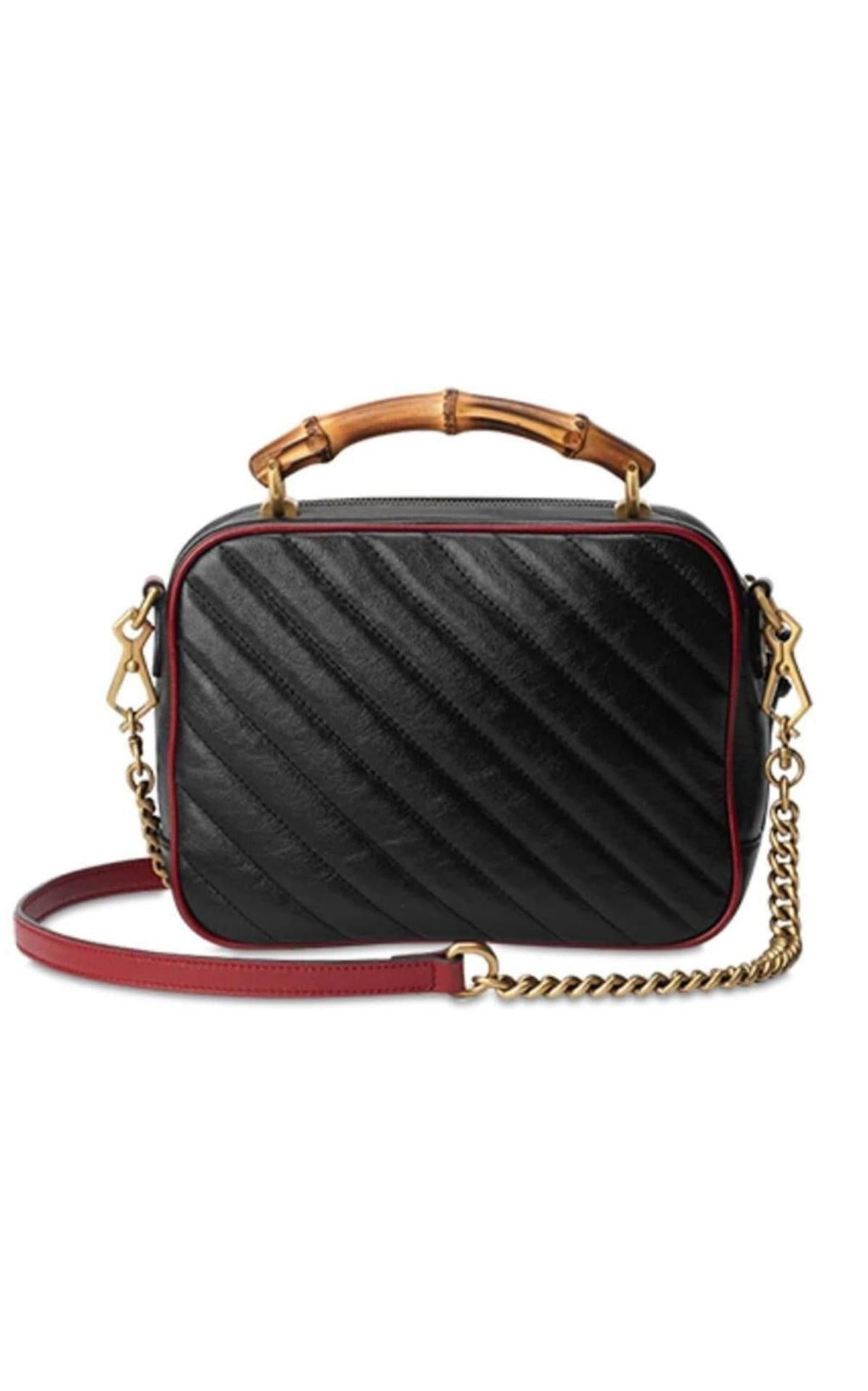 GG Marmont Small Matelassé Shoulder Bag with Bamboo Handle
