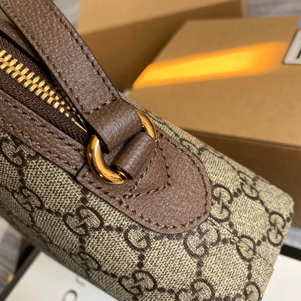 Ophidia Gucci Shell bag 499621 Brown retro canvas