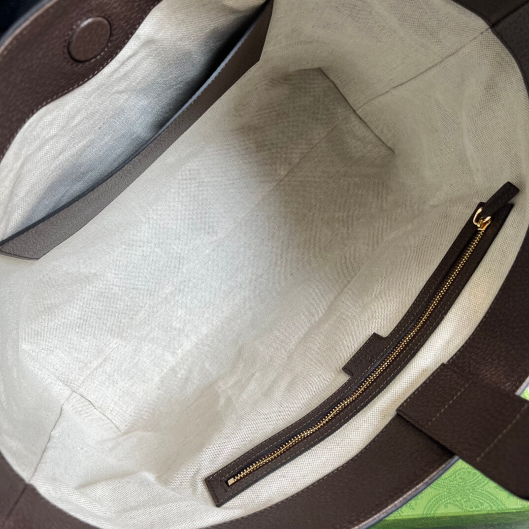 Gucci TOTE Bag Handbag Brown Medium Canvas 631685
