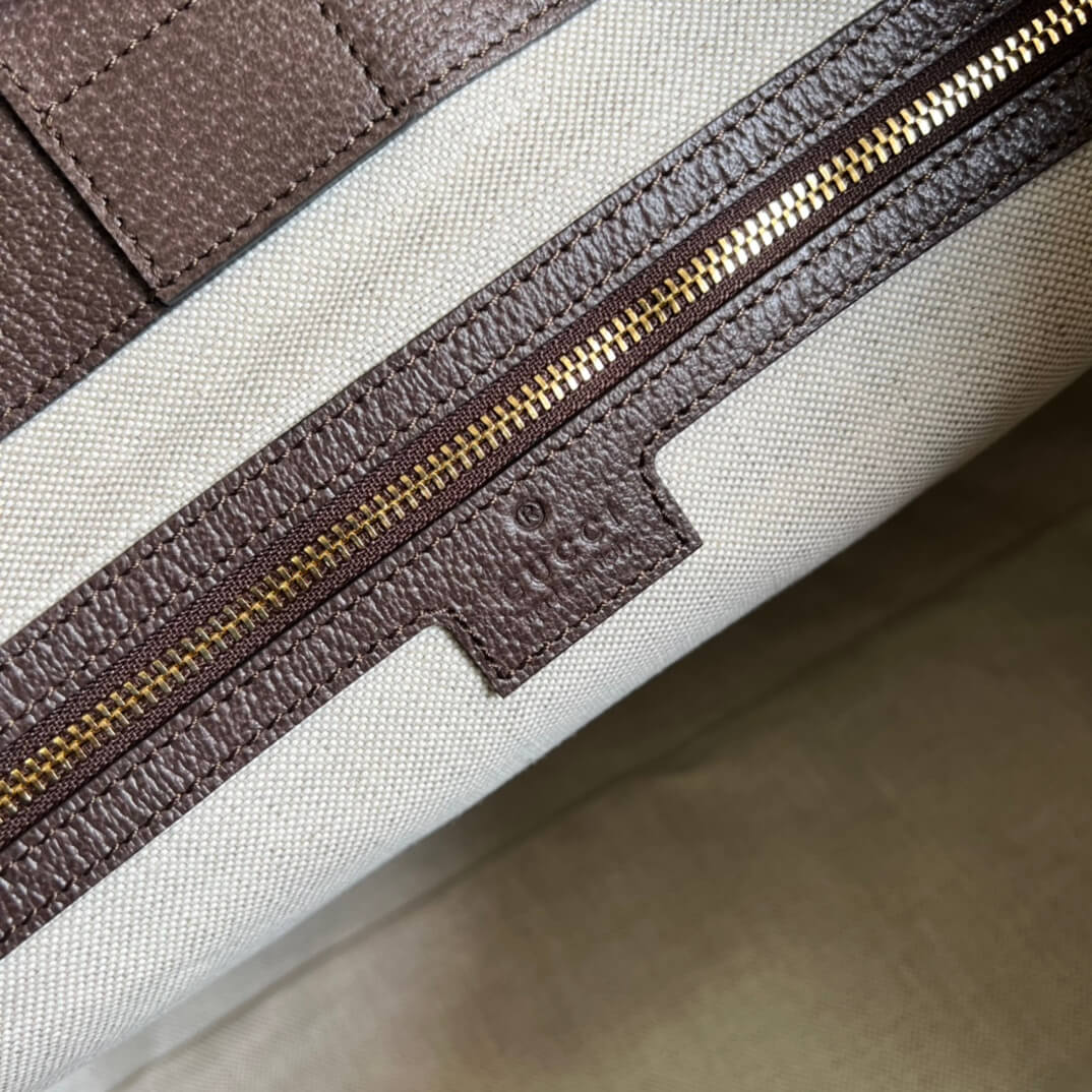 Gucci TOTE Bag Handbag Brown Medium Canvas 631685