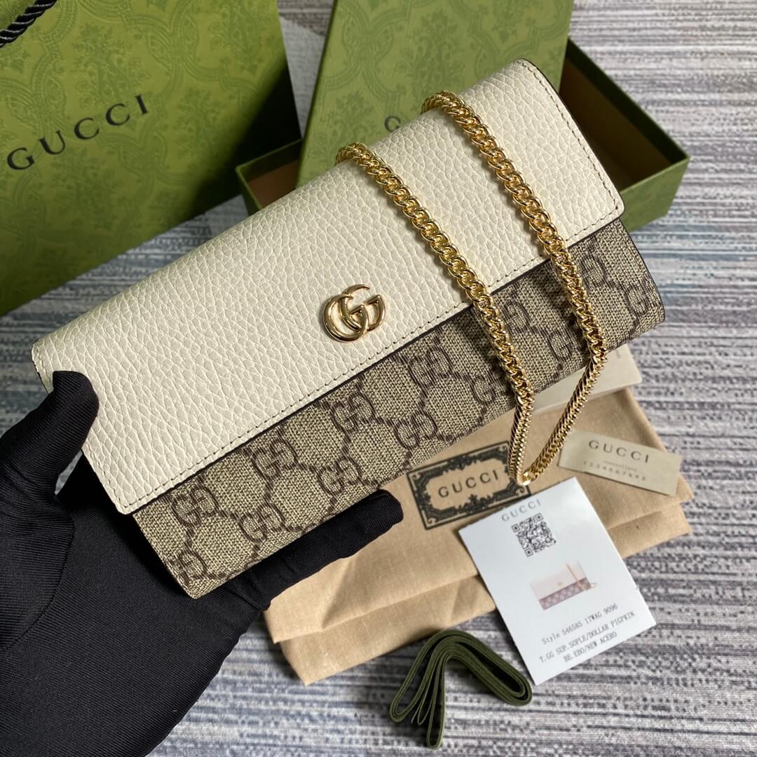 Gucci 546585 shoulder bag clutch bag wallet Free shipping white