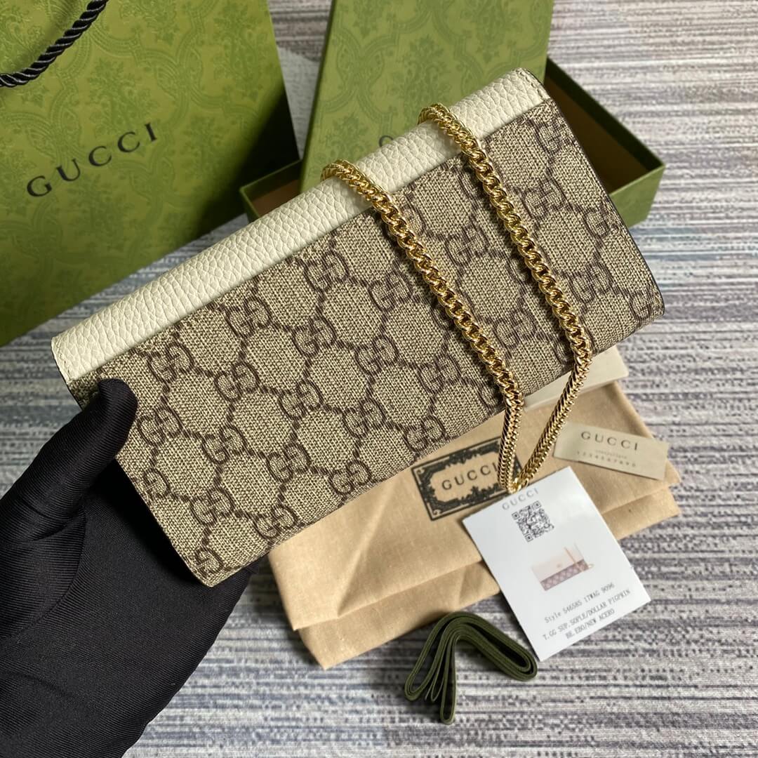 Gucci 546585 shoulder bag clutch bag wallet Free shipping white
