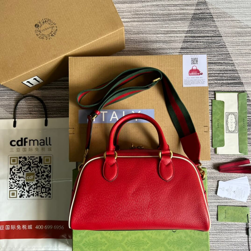 Gucci 702397 shoulder bag Handbag red adidas x