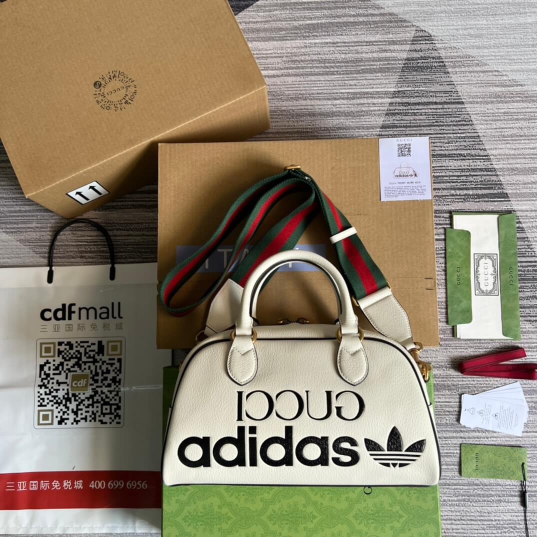 Gucci 702397 shoulder bag Handbag white adidas x GC