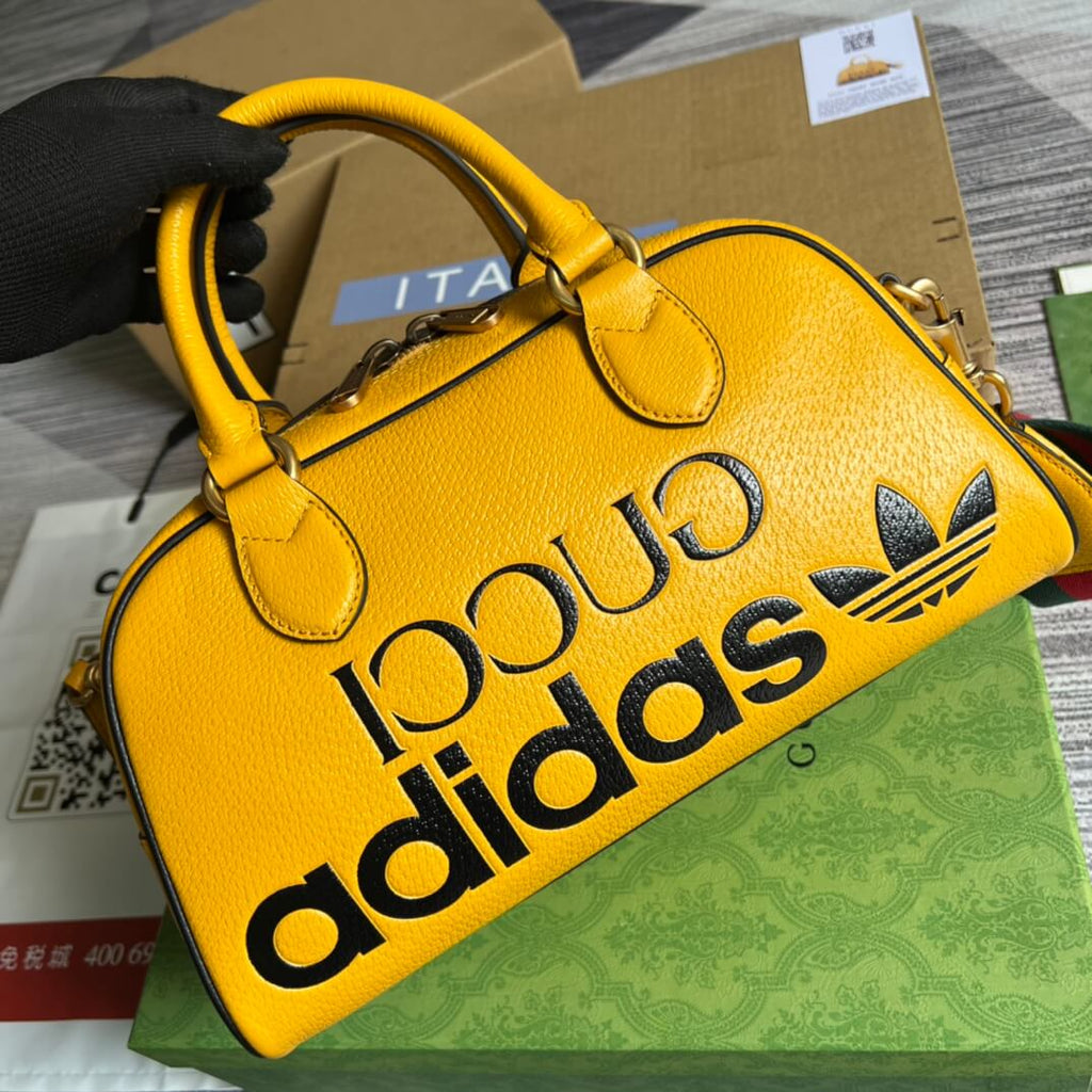 Gucci 702397 shoulder bag Handbag yellow adidas x