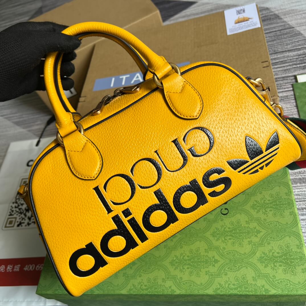 Gucci 702397 shoulder bag Handbag yellow adidas x