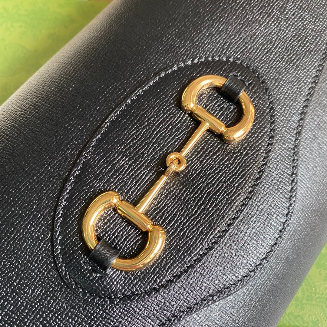 Gucci Horsebit Envelope chain sling bag black