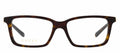 Gucci GG 1672O 002 Rectangle Plastic Havana Eyeglasses with Logo Stamped Demo Lenses