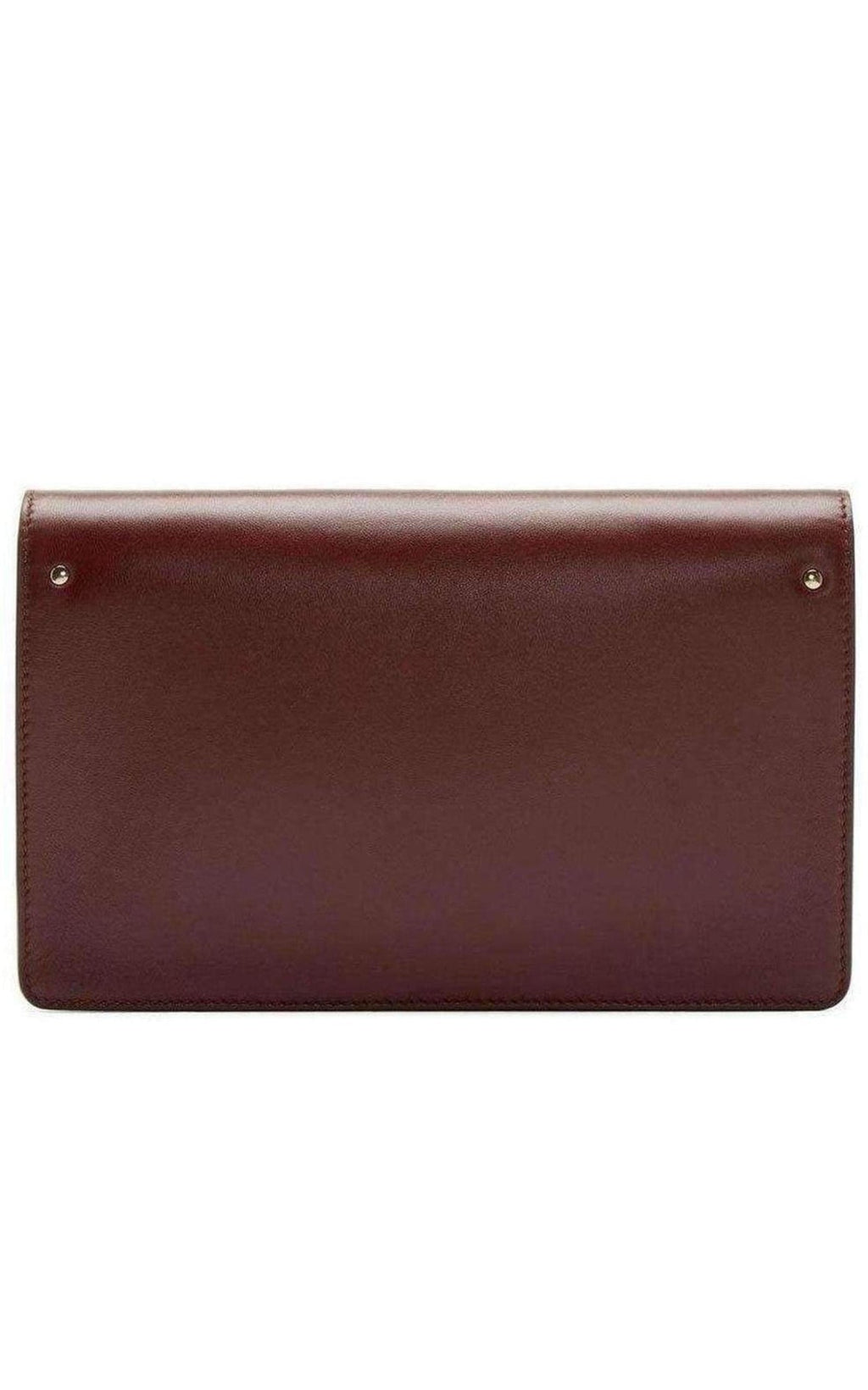 Gabrielle Burgundy Leather Clutch