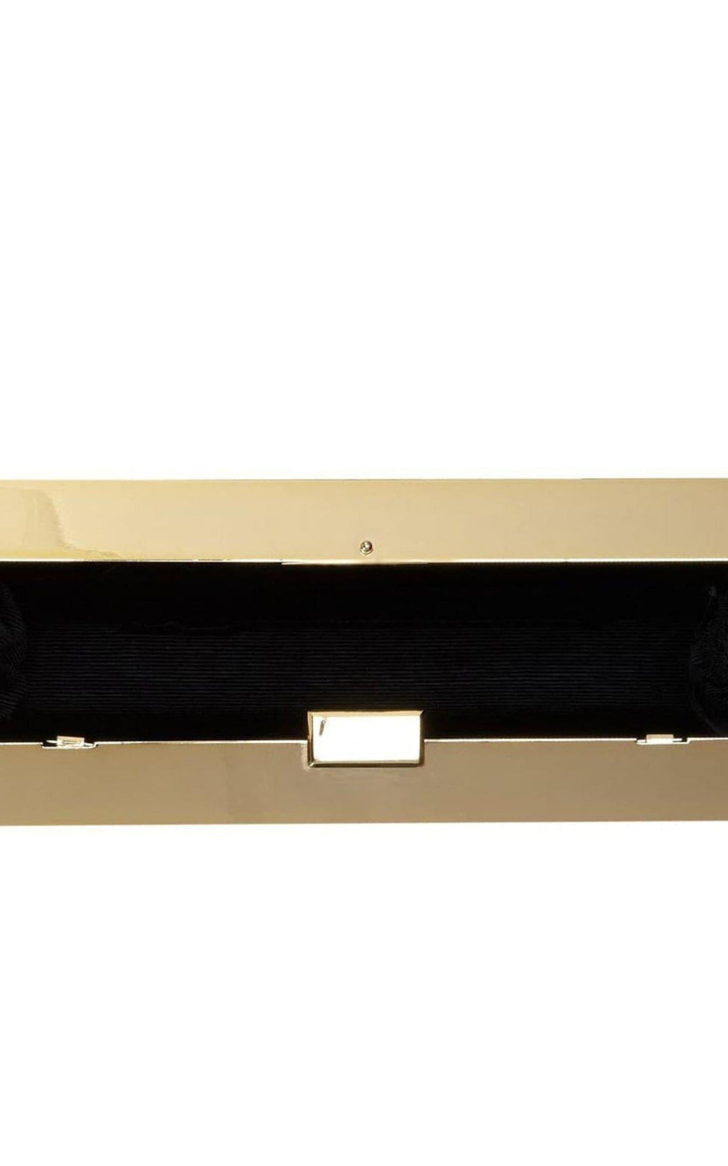 Gold Ariana Rock Crystal Hard Clutch
