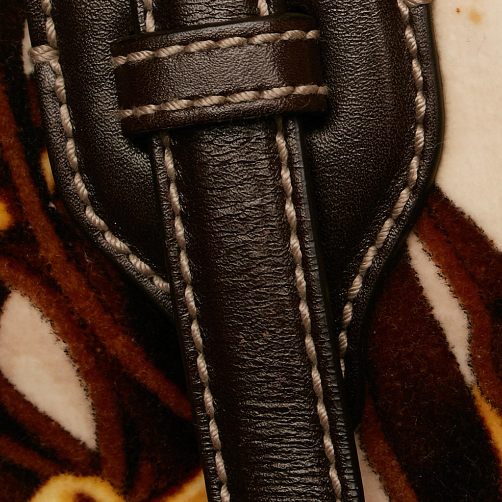 Gucci 85th Anniversary Velvet Horsebit Print Hobo Bag (SHG-35092)