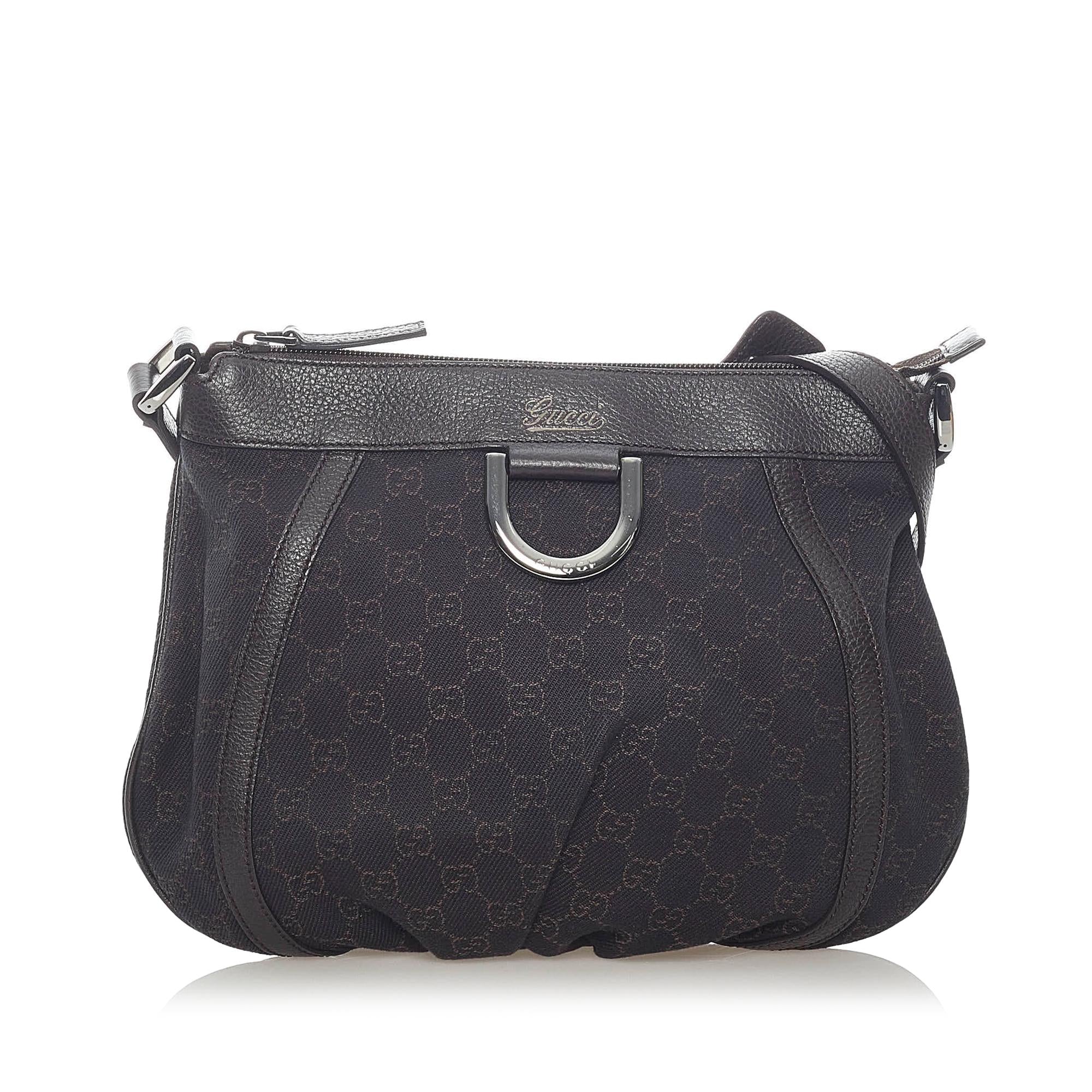 Gucci Abbey D-Ring Gucci Canvas Crossbody Bag (SHG-32956)