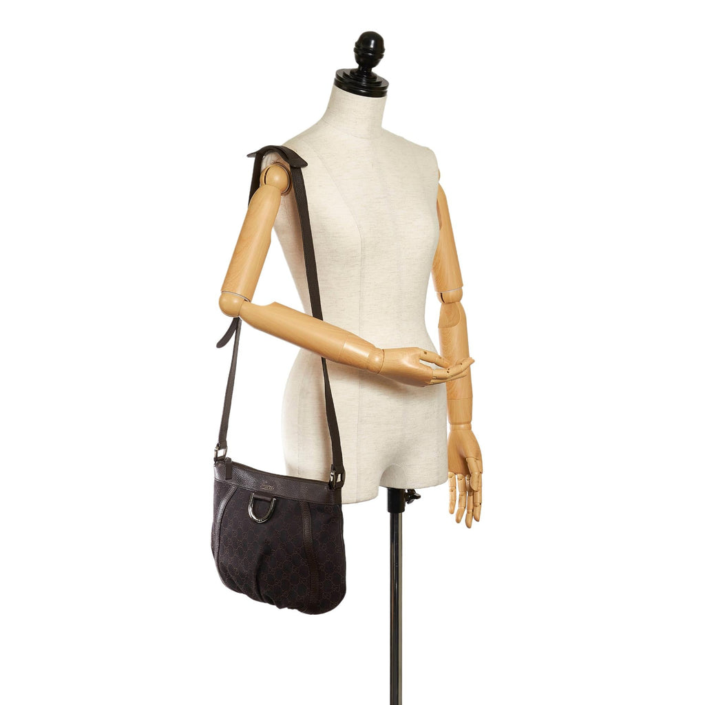 Gucci Abbey D-Ring Gucci Canvas Crossbody Bag (SHG-32956)