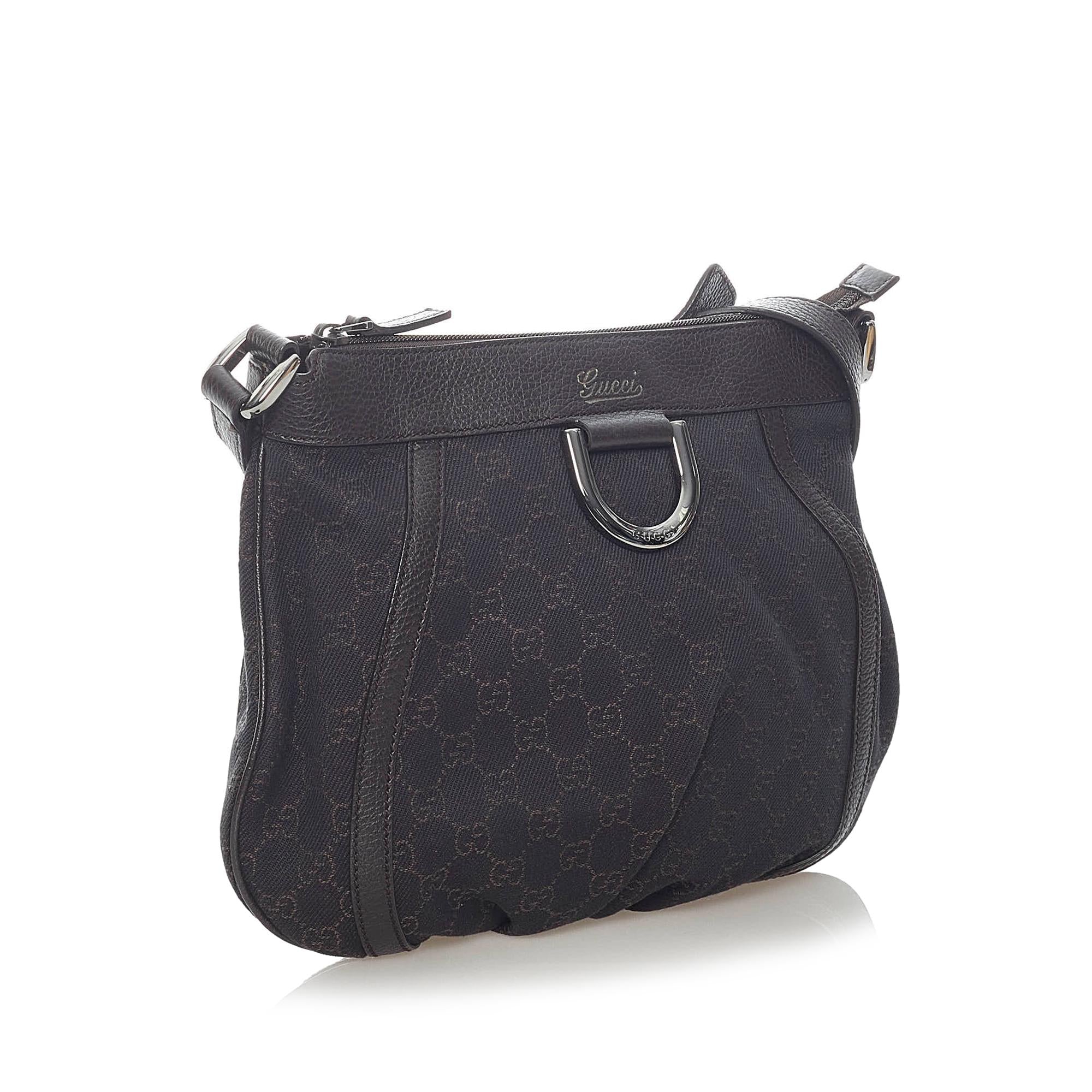 Gucci Abbey D-Ring Gucci Canvas Crossbody Bag (SHG-32956)