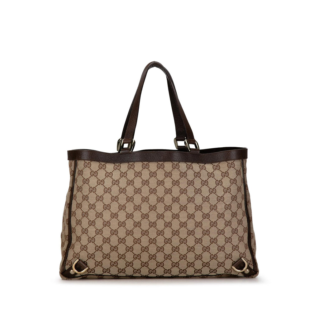 Gucci Abbey D Ring GG Canvas Tote (SHG-BplvmN)
