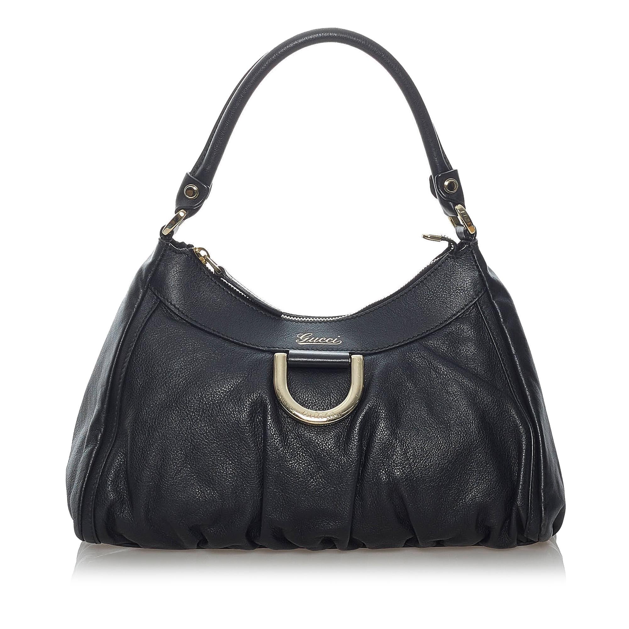 Gucci Abbey D-Ring Leather Shoulder Bag (SHG-30694)