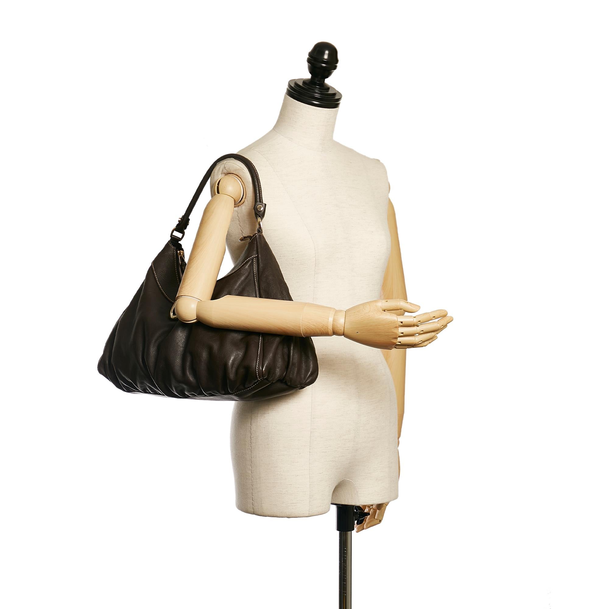 Gucci Abbey D-Ring Leather Shoulder Bag (SHG-34346)