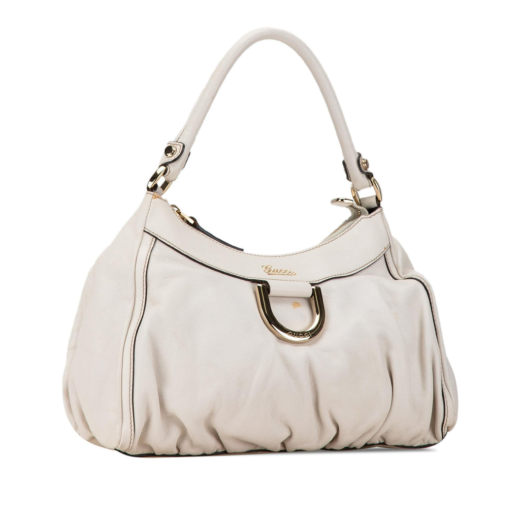 Gucci Abbey D-Ring Leather Shoulder Bag (SHG-TpZLhT)
